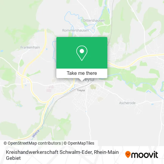 Карта Kreishandwerkerschaft Schwalm-Eder