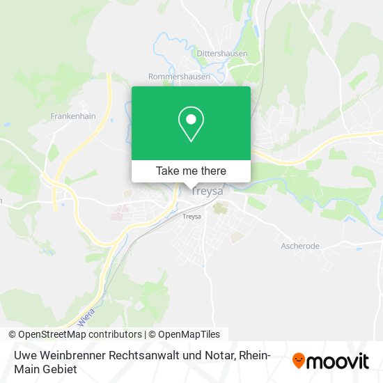 Uwe Weinbrenner Rechtsanwalt und Notar map