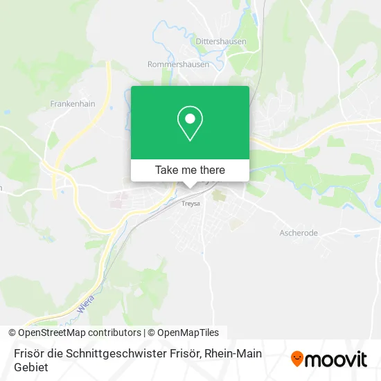 Карта Frisör die Schnittgeschwister Frisör