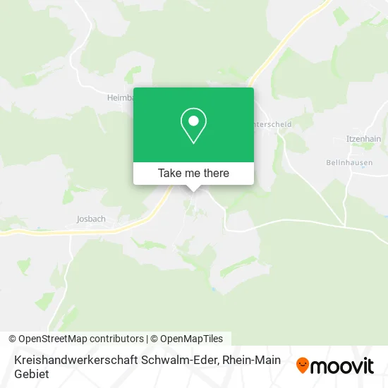 Карта Kreishandwerkerschaft Schwalm-Eder