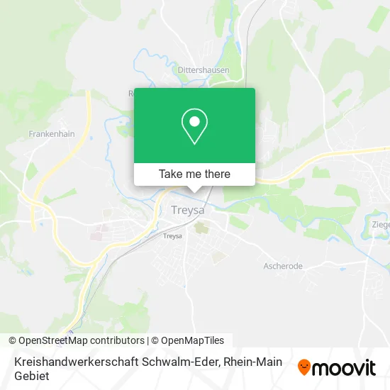 Карта Kreishandwerkerschaft Schwalm-Eder