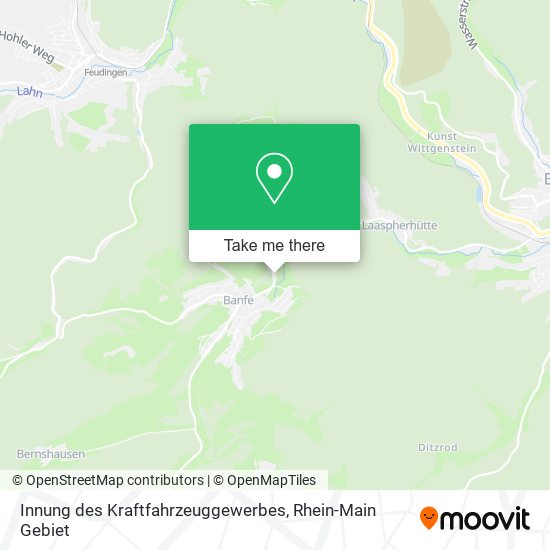 Innung des Kraftfahrzeuggewerbes map