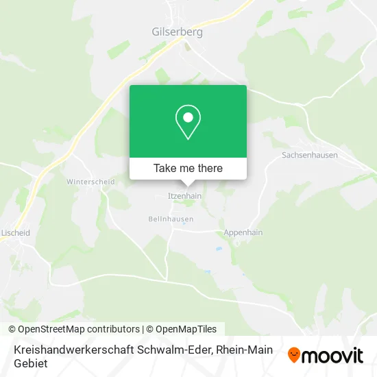 Карта Kreishandwerkerschaft Schwalm-Eder