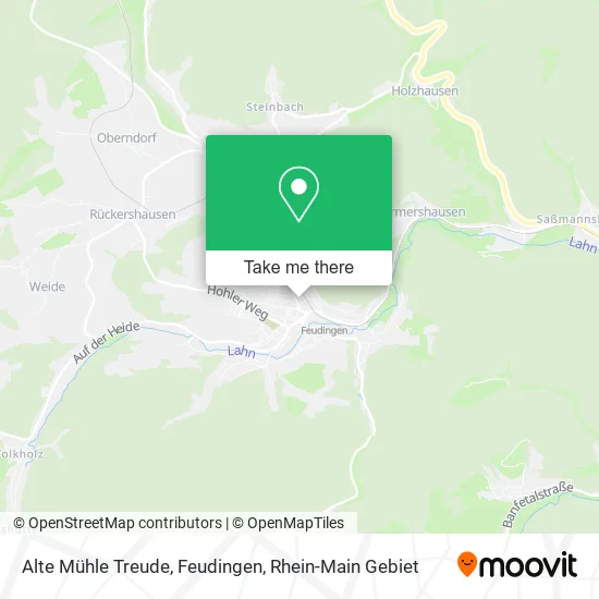 Карта Alte Mühle Treude, Feudingen