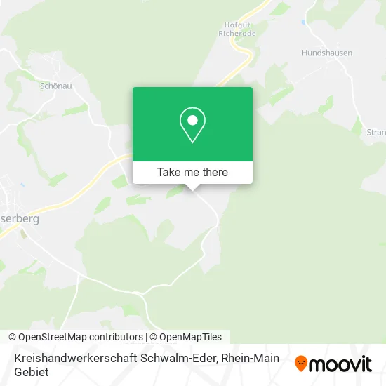 Карта Kreishandwerkerschaft Schwalm-Eder