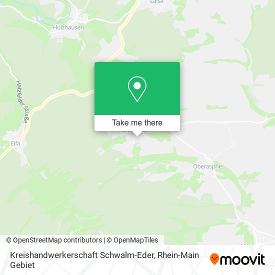 Карта Kreishandwerkerschaft Schwalm-Eder