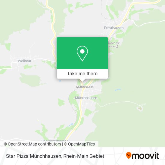 Star Pizza Münchhausen map