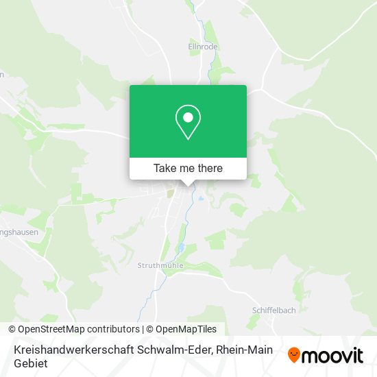 Карта Kreishandwerkerschaft Schwalm-Eder