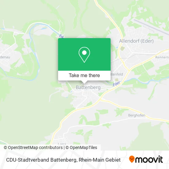 Карта CDU-Stadtverband Battenberg