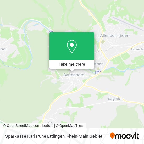 Sparkasse Karlsruhe Ettlingen map