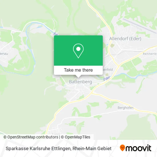 Карта Sparkasse Karlsruhe Ettlingen