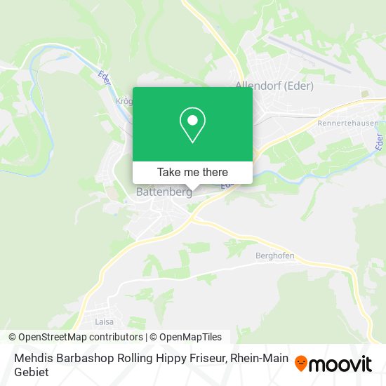 Карта Mehdis Barbashop Rolling Hippy Friseur
