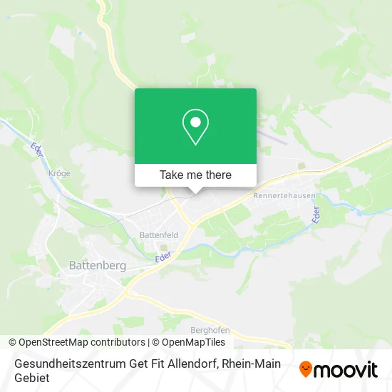 Карта Gesundheitszentrum Get Fit Allendorf