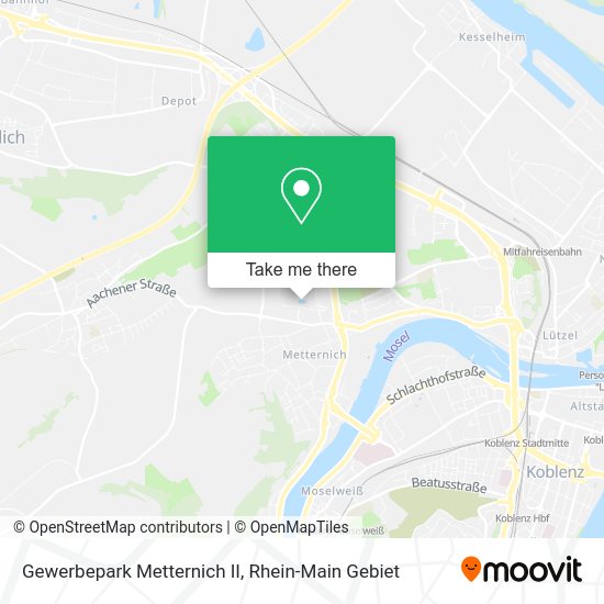 Карта Gewerbepark Metternich II