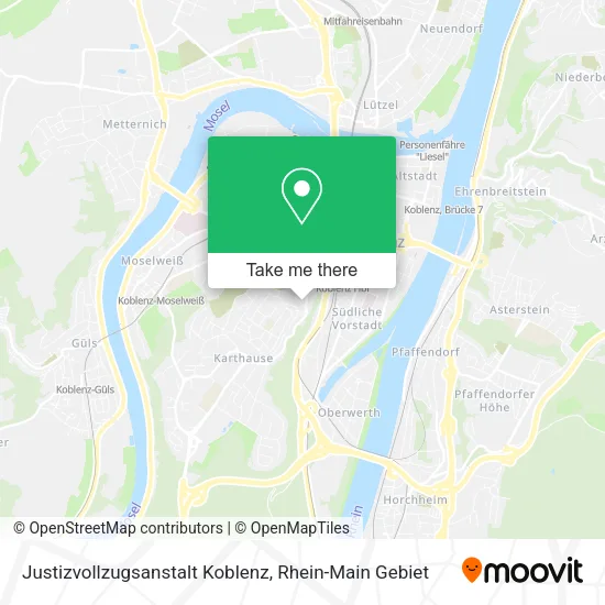 Карта Justizvollzugsanstalt Koblenz