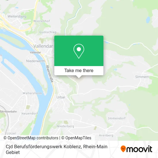 Карта Cjd Berufsförderungswerk Koblenz