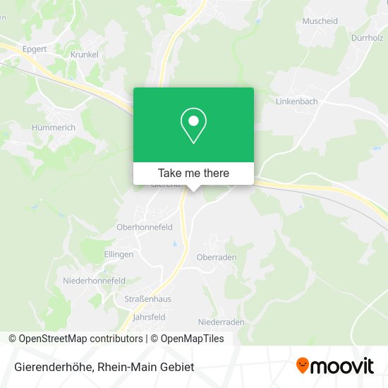 Карта Gierenderhöhe