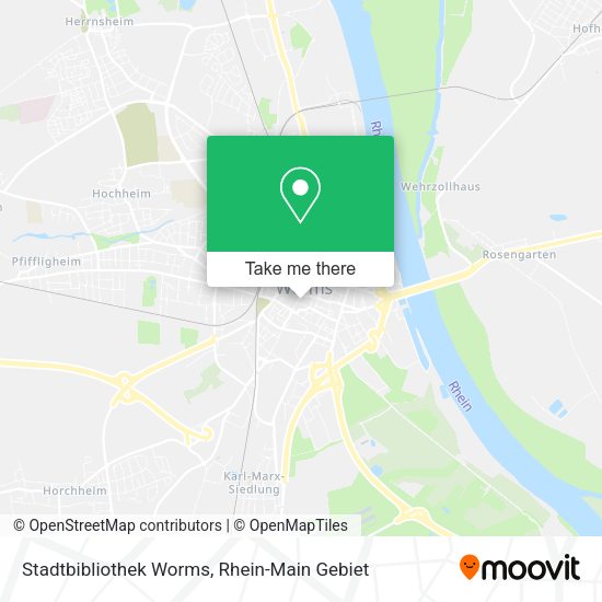 Stadtbibliothek Worms map