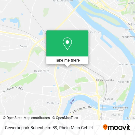 Карта Gewerbepark Bubenheim B9