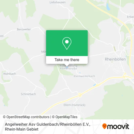 Карта Angelweiher Asv Guldenbach / Rheinböllen E.V.
