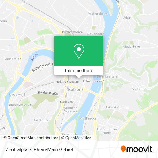 Карта Zentralplatz