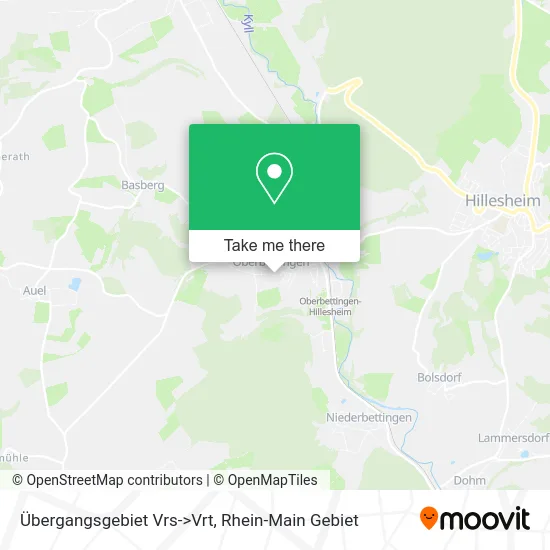 Карта Übergangsgebiet Vrs->Vrt