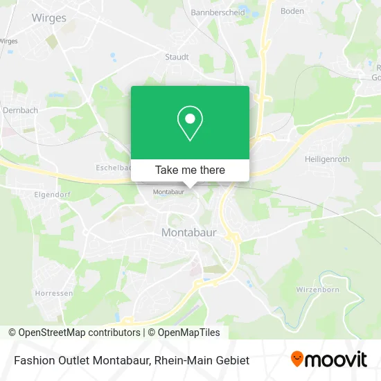 Карта Fashion Outlet Montabaur