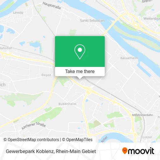 Карта Gewerbepark Koblenz