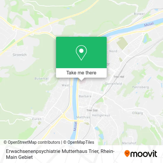 Карта Erwachsenenpsychiatrie Mutterhaus Trier