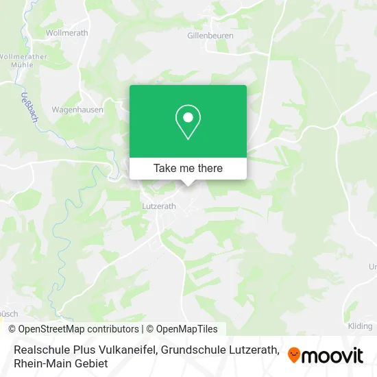 Карта Realschule Plus Vulkaneifel, Grundschule Lutzerath