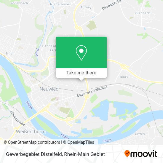 Карта Gewerbegebiet Distelfeld
