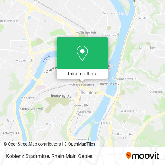 Карта Koblenz Stadtmitte