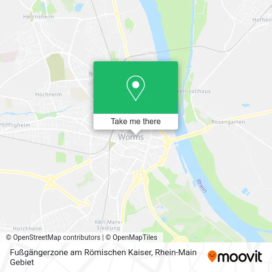 Карта Fußgängerzone am Römischen Kaiser
