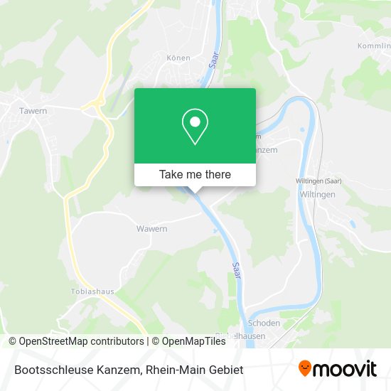 Карта Bootsschleuse Kanzem