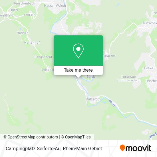 Карта Campingplatz Seiferts-Au