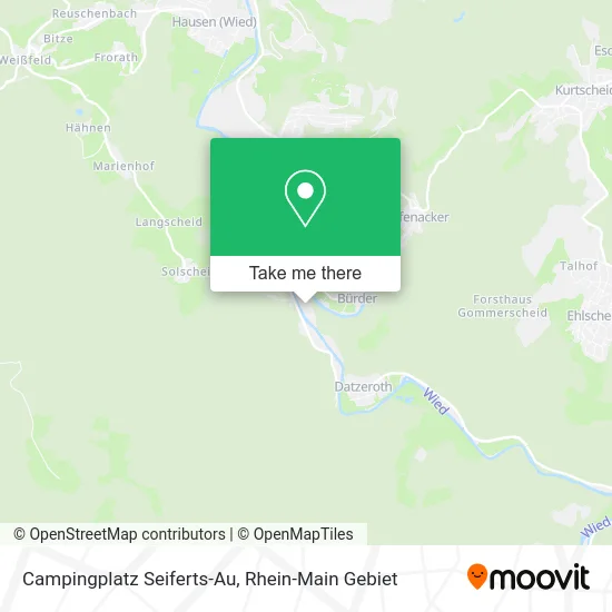 Карта Campingplatz Seiferts-Au