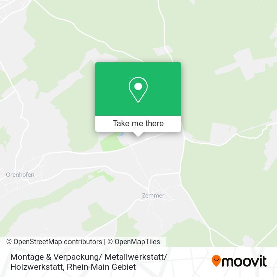 Карта Montage & Verpackung/ Metallwerkstatt/ Holzwerkstatt