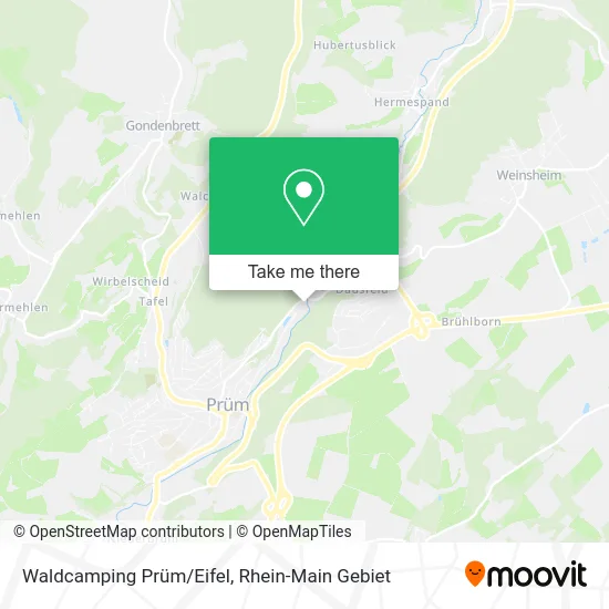 Карта Waldcamping Prüm/Eifel