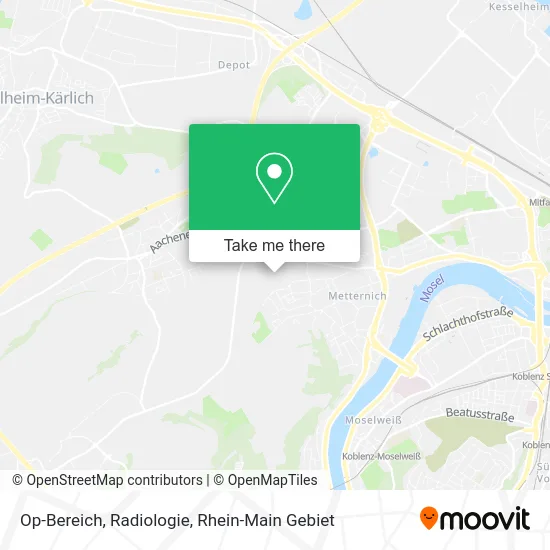 Карта Op-Bereich, Radiologie