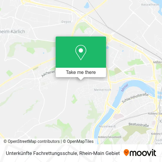 Карта Unterkünfte Fachrettungsschule