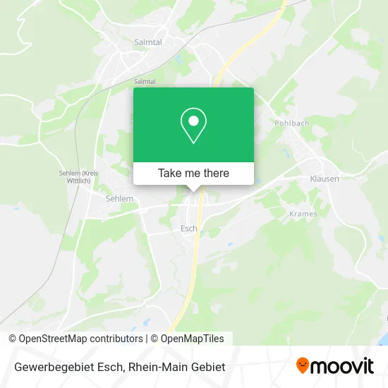 Карта Gewerbegebiet Esch