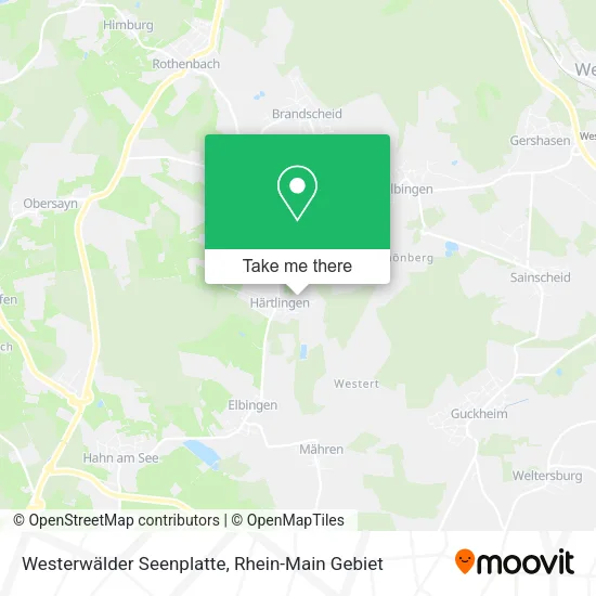 Карта Westerwälder Seenplatte