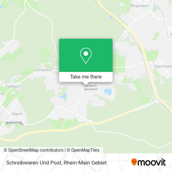 Schreibwaren Und Post map