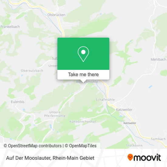Карта Auf Der Mooslauter
