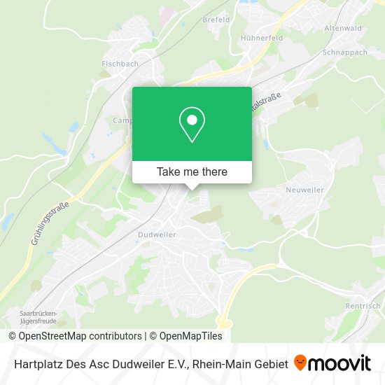 Карта Hartplatz Des Asc Dudweiler E.V.