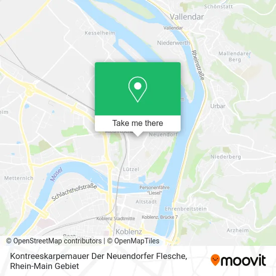 Карта Kontreeskarpemauer Der Neuendorfer Flesche
