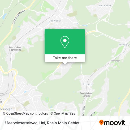 Карта Meerwiesertalweg, Uni