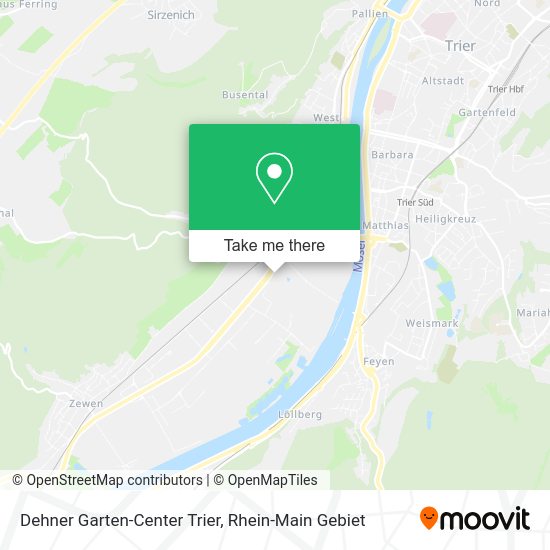 Карта Dehner Garten-Center Trier