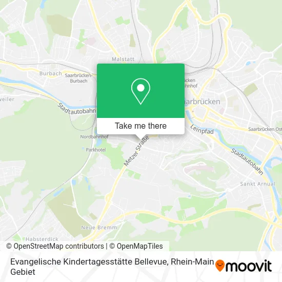 Карта Evangelische Kindertagesstätte Bellevue