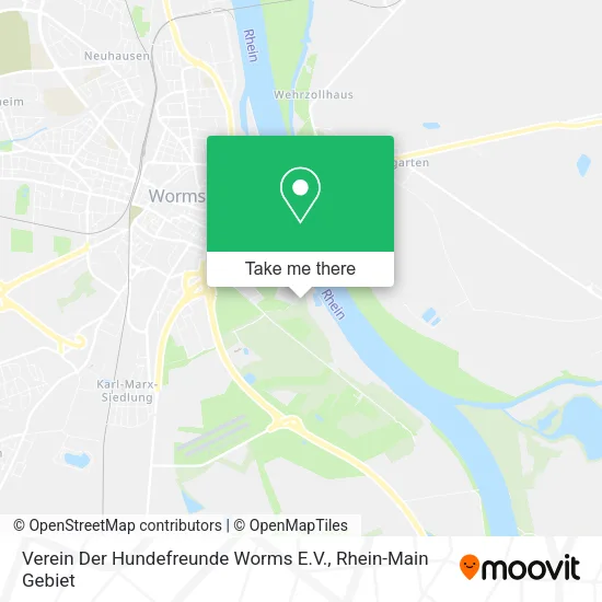 Карта Verein Der Hundefreunde Worms E.V.